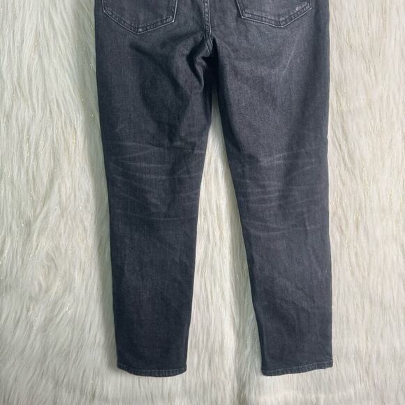 Madewell Womens Vintage Crop Jeans High Rise Black Straight AA892 FA19 Sz 24 - Picture 6 of 12